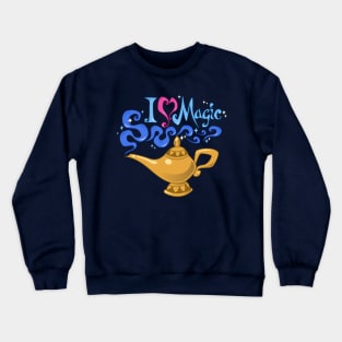 Aladdin's Lamp - I Love Magic Crewneck Sweatshirt